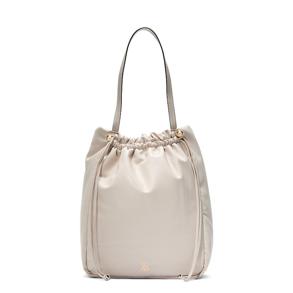 NWT Victoria's Secret Drawstring Tote in Neutral Color